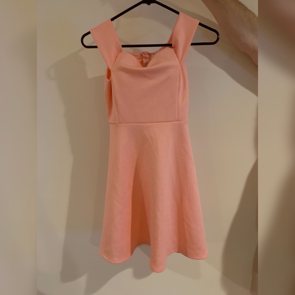 Pink off the shoulder dress